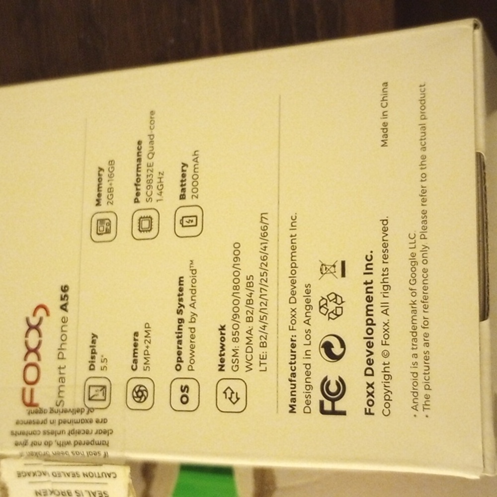 Cell phones Foxx A56 Black details in pics